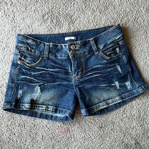 *Used Colombian Jean Shorts with authentic cow pat on left back pocket.